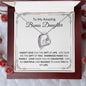 To My Amazing Bonus Daughter | Forever Love Necklace | Full Border