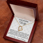 To My Amazing Wife | Forever Love Necklace | White Quilt Heart