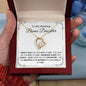 To My Amazing Bonus Daughter | Forever Love Necklace | Full Border