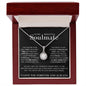 To My Beautiful Soulmate | Eternal Hope Necklace | Black Wave