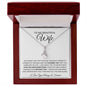 To My Beautiful Wife | Alluring Beauty Necklace | Plain White | Life Without You