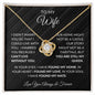 To My Wife | Love Knot Necklace | I Can't Live Without You