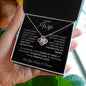 To My Wife | Love Knot Necklace | I Can't Live Without You