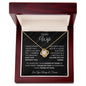 To My Wife | Love Knot Necklace | I Can't Live Without You