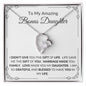 To My Amazing Bonus Daughter | Forever Love Necklace | Full Border