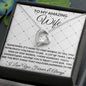 To My Amazing Wife | Forever Love Necklace | White Quilt Heart