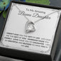 To My Amazing Bonus Daughter | Forever Love Necklace | Full Border