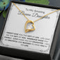 To My Amazing Bonus Daughter | Forever Love Necklace | Full Border