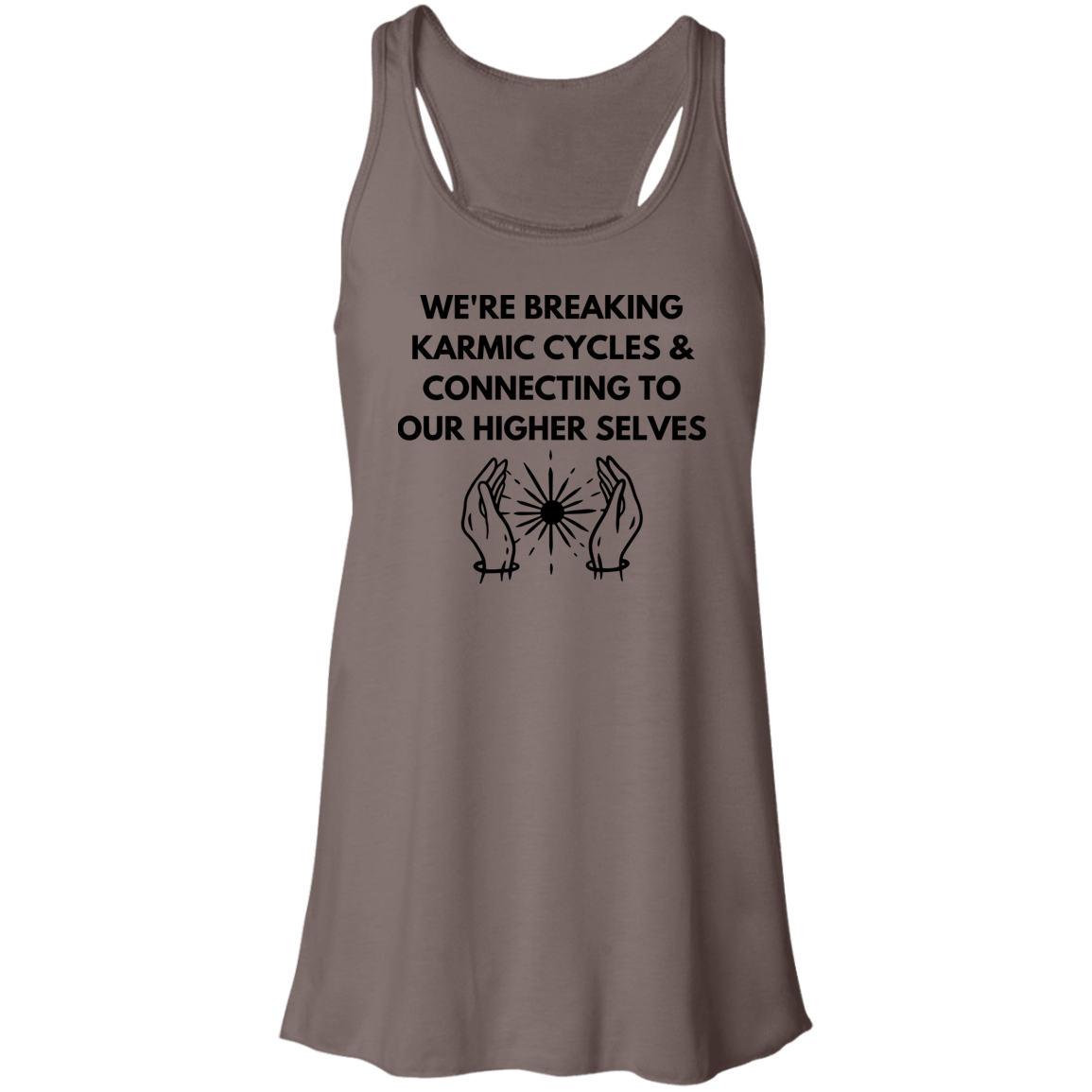 Breaking Karmic Cycles - Hands Flowy Racerback Tank Top