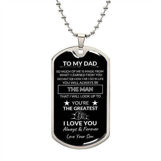 Dad Dog Tag | The Man