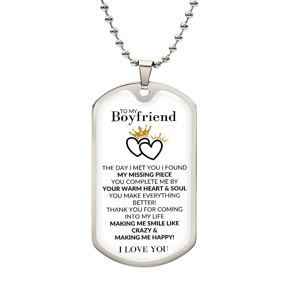 Boyfriend dog tags shop
