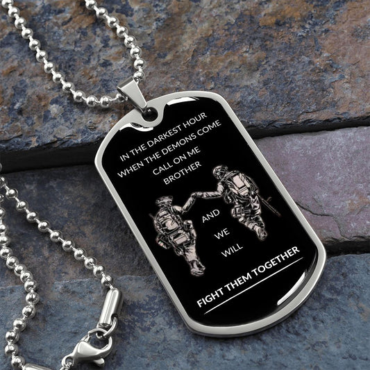 Brothers Dog Tag | Soldiers | In The Darkest Hour
