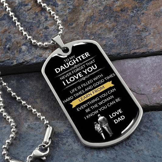 Daughter Dog Tag | Life Is Filled