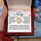 To My Wife | Forever Love Necklace | White Red Heart Borders