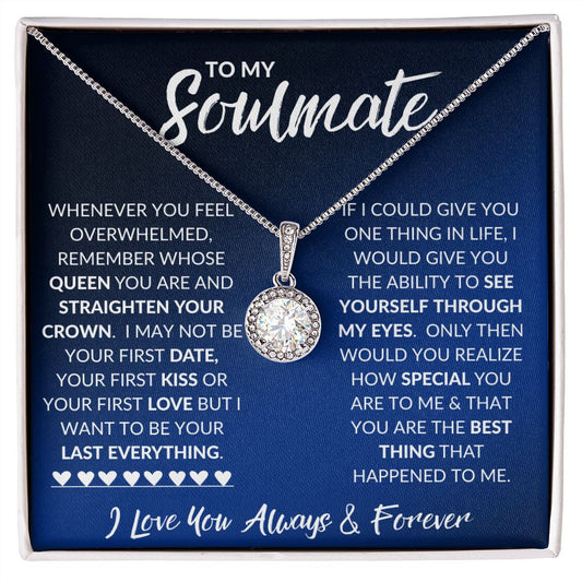 To My Soulmate | Eternal Hope Necklace | Blue Fade