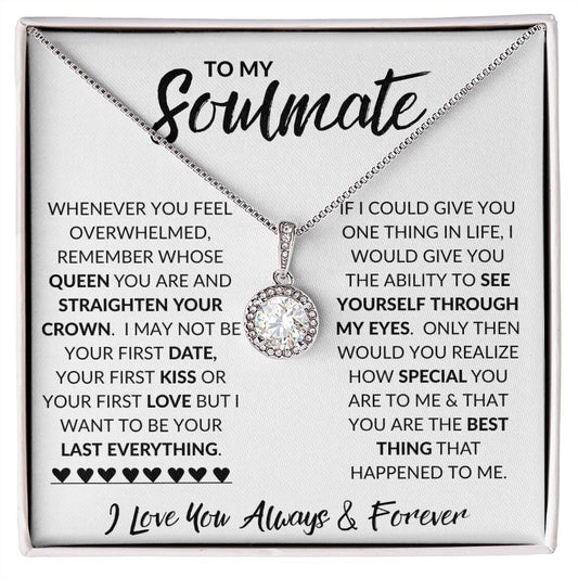 To My Soulmate | Eternal Hope Necklace | Plain White