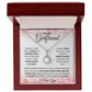 To My Girlfriend | Eternal Hope Necklace | Hearts Top Bottom Border