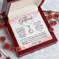To My Girlfriend | Eternal Hope Necklace | Hearts Top Bottom Border