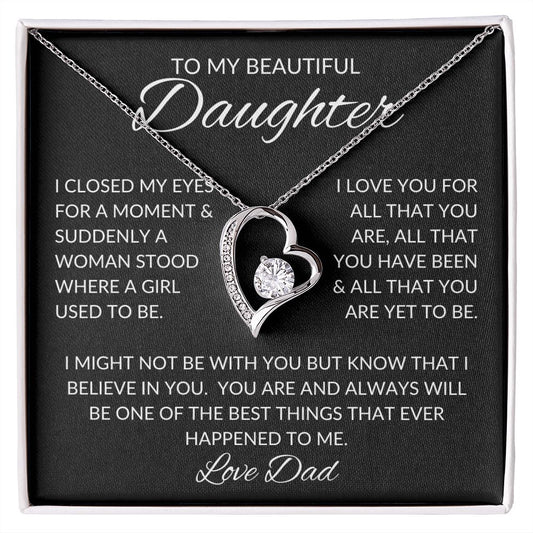 To My Beautiful Daughter | Forever Love Necklace | Best Thing | Love Dad