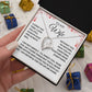 To My Wife | Forever Love Necklace | White Red Heart Borders