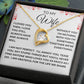 To My Wife | Forever Love Necklace | White Red Heart Borders